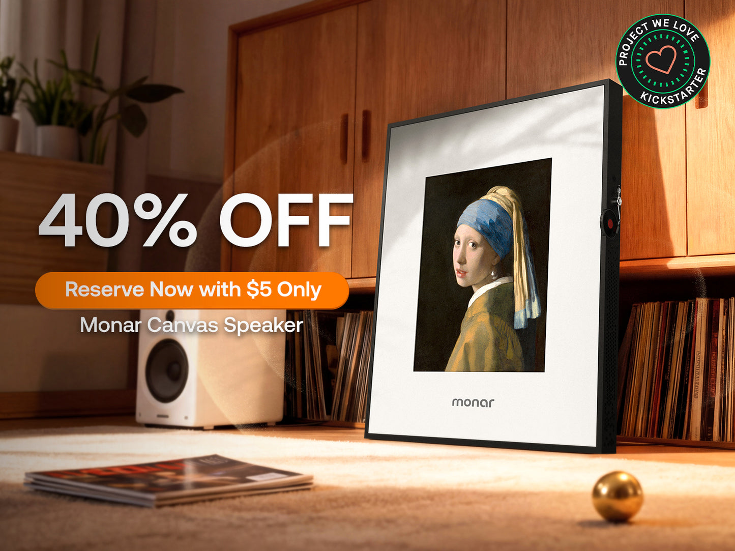 Monar Canvas Speaker: Looks like Music, Sounds like Art.